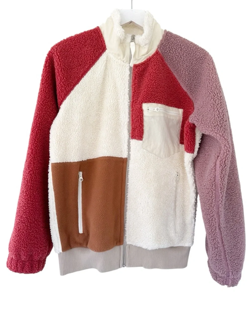 Helmut Lang • Patchwork Sherpa Fleece Jacket - Picture 2 of 14
